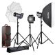 Godox - QS600II 3-Light Studio Flash Kit