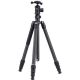 Fotopro Sherpa Plus Carbon Fiber Travel Tripod with FPH-52QS Arca-Type Ball Head and Monopod (Black)
