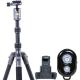 Vanguard VEO 3 GO 204AB Aluminum Tripod/Monopod w/ T-45 Ball Head, Smartphone Connector, and Bluetooth Remote