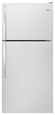 Whirlpool - 18.2 Cu. Ft. Top-Freezer Refrigerator - Monochromatic stainless steel