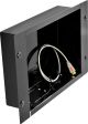 Peerless-AV Recessed Cable Management and Power Storage Accessory Box - Gloss Black