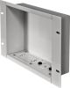 Peerless-AV In-Wall Accessory Box for Recessed Cable Management and Power Storage - White