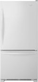 Whirlpool - 22 Cu. Ft. Bottom-Freezer Refrigerator with SpillGuard Glass Shelves - White