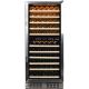 NewAir - 116-Bottle Dual Zone Wine Cooler - Stainless steel