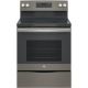 GE - 5.3 Cu. Ft. Self-Cleaning Freestanding Electric Range - Slate