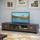 CorLiving Lakewood Extra Wide TV Stand, for TVs up to 85in. - Wenge