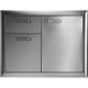 Lynx - Ventana 30in. Built-In Access Door and Double Drawer Combination - Stainless steel