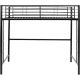 Walker Edison - Premium Twin-Size Loft Bunk Bed - Black