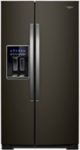 Whirlpool - 28.4 Cu. Ft. Side-by-Side Refrigerator with Water and Ice Dispenser - Black stainless steel