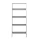 Walker Edison - 4-Shelf Ladder Bookcase (White)