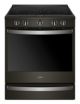 Whirlpool - 6.4 Cu. Ft. Self-Cleaning Slide-In Electric Convection Range - Black stainless steel