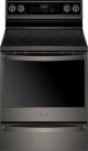 Whirlpool - 6.4 Cu.-ft Self-Cleaning Freestanding Electric Convection Range - Black stainless steel