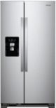 Whirlpool - 21.4 Cu. Ft. Side-by-Side Refrigerator - Monochromatic Stainless Steel