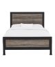 Walker Edison - Rustic Industrial Queen-Size Standard Bed - Grey Wash