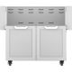 Hestan - Double-Door Tower Cart for 36in. Gas Grills - Stainless Steel