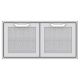 Hestan - AGSD Series 42in. Outdoor Double Storage Doors - Steeletto