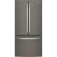 GE - 18.6 Cu. Ft. French Door Counter-Depth Refrigerator - Slate