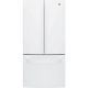 GE - 18.6 Cu. Ft. French Door Counter-Depth Refrigerator - High Gloss White