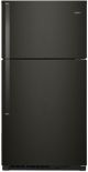 Whirlpool - 21.3 Cu. Ft. Top-Freezer Refrigerator - Black stainless steel