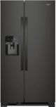 Whirlpool - 24.5 Cu. Ft. Side-by-Side Refrigerator - Black Stainless Steel