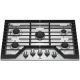 Whirlpool 30 in. Gas Cooktop in Stainless Steel with 5 Burners and EZ-2-LIFT Hinged Cast-Iron Grates