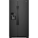 Whirlpool - 21.4 Cu. Ft. Side-by-Side Refrigerator - Black WRS331SDHB