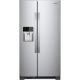 Whirlpool - 21.4 Cu. Ft. Side-by-Side Refrigerator - Monochromatic Stainless Steel WRS331SDHM