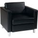 WorkSmart Pacific Contemporary Armchair - Black