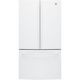 GE - 27 Cu. Ft. French Door Refrigerator - White