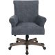 OSP Designs Megan Home Office Polyester Task Chair - Blue/Brushed Grey
