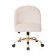 AveSix Layton Home Office Velvet Task Chair - Gold/Oyster