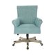 OSP Designs Megan Polyester and Cotton Armchair - Turquoise