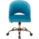 AveSix Lula Home Office Plush Fabric Chair - Blue