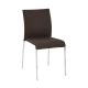 AveSix Conway Fabric Chairs (Set of 2) - Chrome/Chocolate