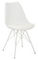 AveSix Emerson Student 4-Leg Polyurethane and Polypropylene Task Chair - White