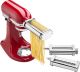KitchenAid - Pasta Cutter and Fresh Prep Attachment Bundle - White/Metal