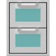 Hestan - AGDR Series 16in. Outdoor Double Storage Drawers - Bora Bora