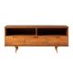 Walker Edison Mid Century Solid Wood TV Stand - Caramel