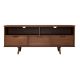 Walker Edison - Mid Century Solid Wood TV Stand - Walnut