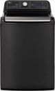 LG - 5.5 Cu. Ft. 14-Cycle Top-Loading Washer with Steam - Black Steel