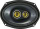 KICKER - CS Series 6in. x 9in. 3-Way Car Speakers with Polypropylene Cones (Pair) - Yellow/Black