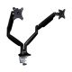 Mount-It! - Full Motion Dual Monitor Desk Mount w/ Gas Spring Arms - Black