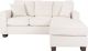AveSix - Russell L-Shape Sectional Sofa (White)