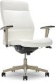 La-Z-Boy Baylor Modern Bonded Leather Executive Chair White