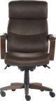 La-Z-Boy Greyson Modern Faux Leather Executive Chair Brown