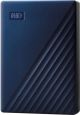 WD - My Passport for Mac 4TB External USB 3.0 Portable Hard Drive with Hardware Encryption - Blue