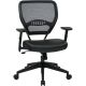 Space Seating 57 Series Bonded Leather Office Chair - Black