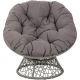 OSP Designs Papasan Polyester Chair - Gray