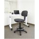 WorkSmart DC Series Vinyl & Molded Foam Drafting Chair - Black