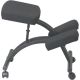 WorkSmart KC Series Memory Foam Kneeling Chair - Gray/Black